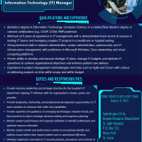 St. Jude Hospital: Information Technology (IT) Manager